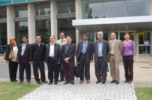 Delegation Members (L to R) : Pn Rogayah, En Mohd Yusri, En Hazwan, Mr Lee KY, Hj Isa, Ir Tham YK, Ir Ab Kadir, Ir Prem Kumar, Mr Jean Luc Willem (Veolia), Ir Loo AC 